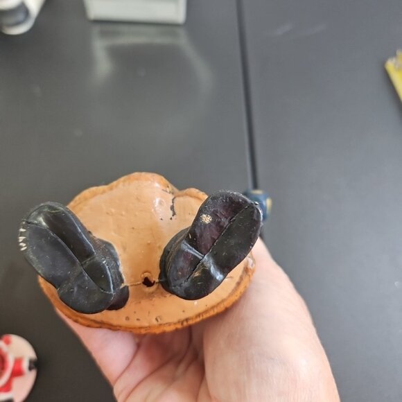 Lot of 10 Vintage Santa Ornaments Figurines Ceramic Plastic Blow Mold Taiwan - Picture 15 of 16